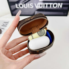 Premium Leather Monogram AirPods Cases-RCLV123