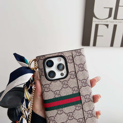 Coque iPhone GG avec portefeuille et chaîne pour iPhone 17 Series-RCGG145