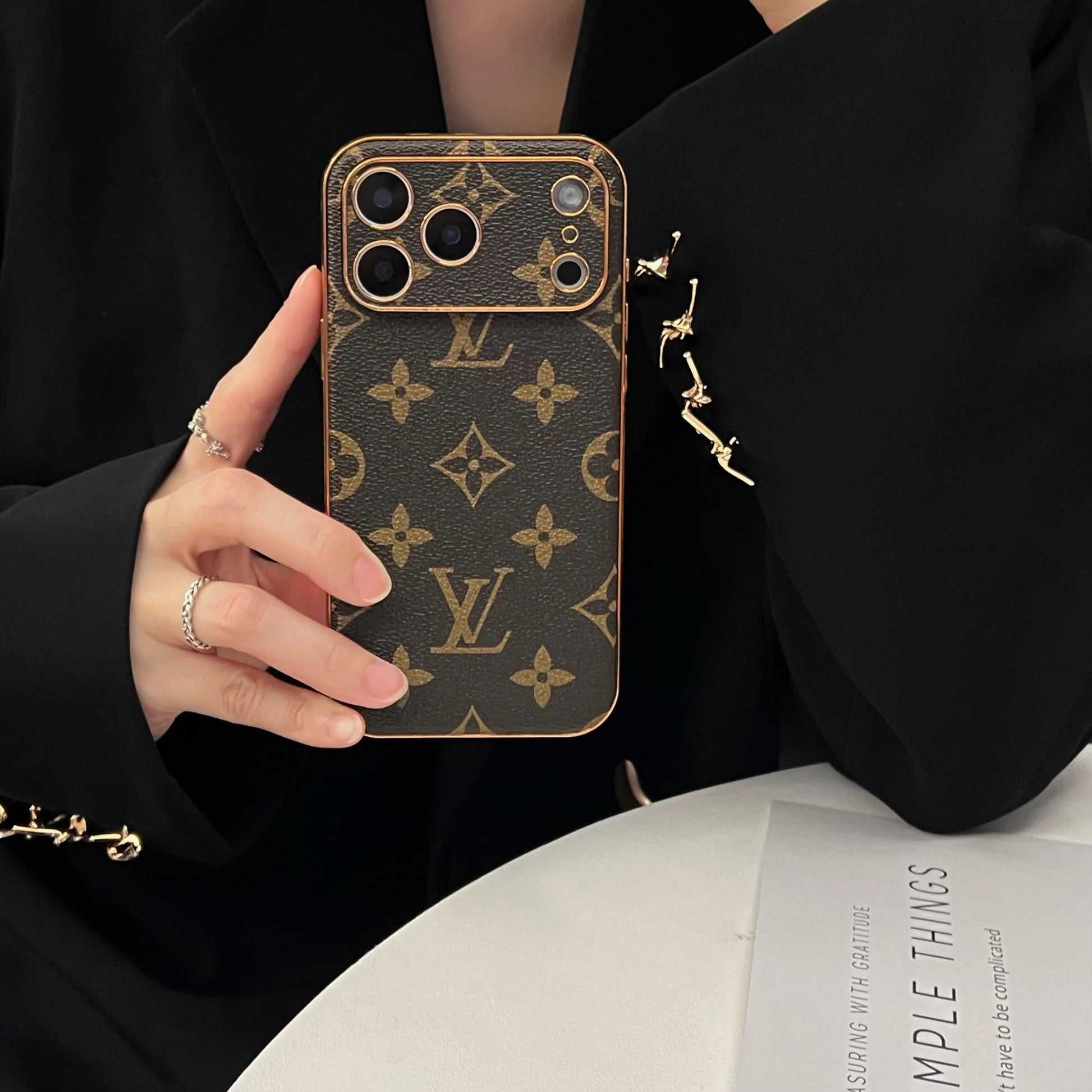 Monogram Luxury iPhone Case Big Printing For iPhone 17 Series-RCLV056 - Runycase