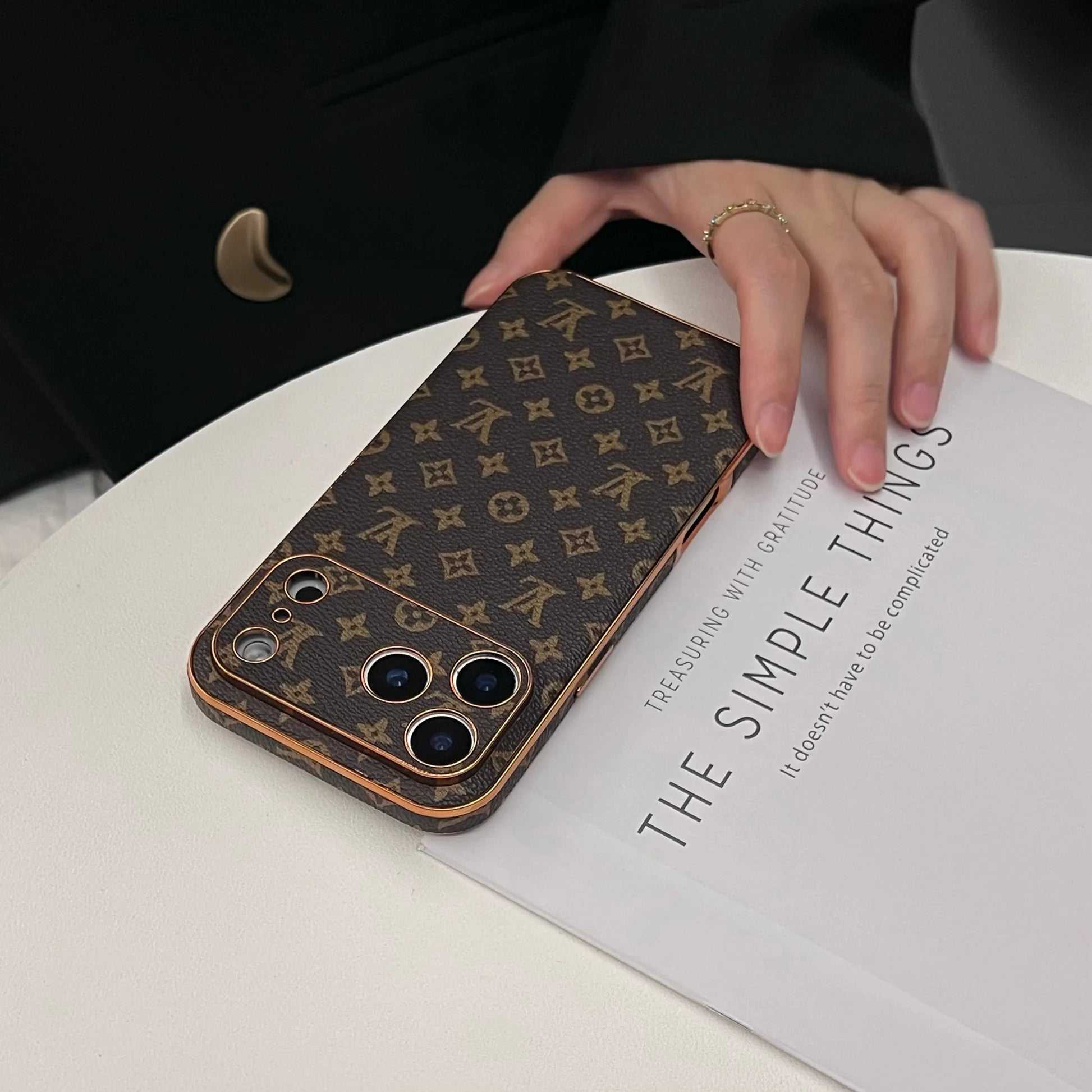 Monogram Luxury iPhone Case Big Printing For iPhone 17 Series-RCLV056 - Runycase