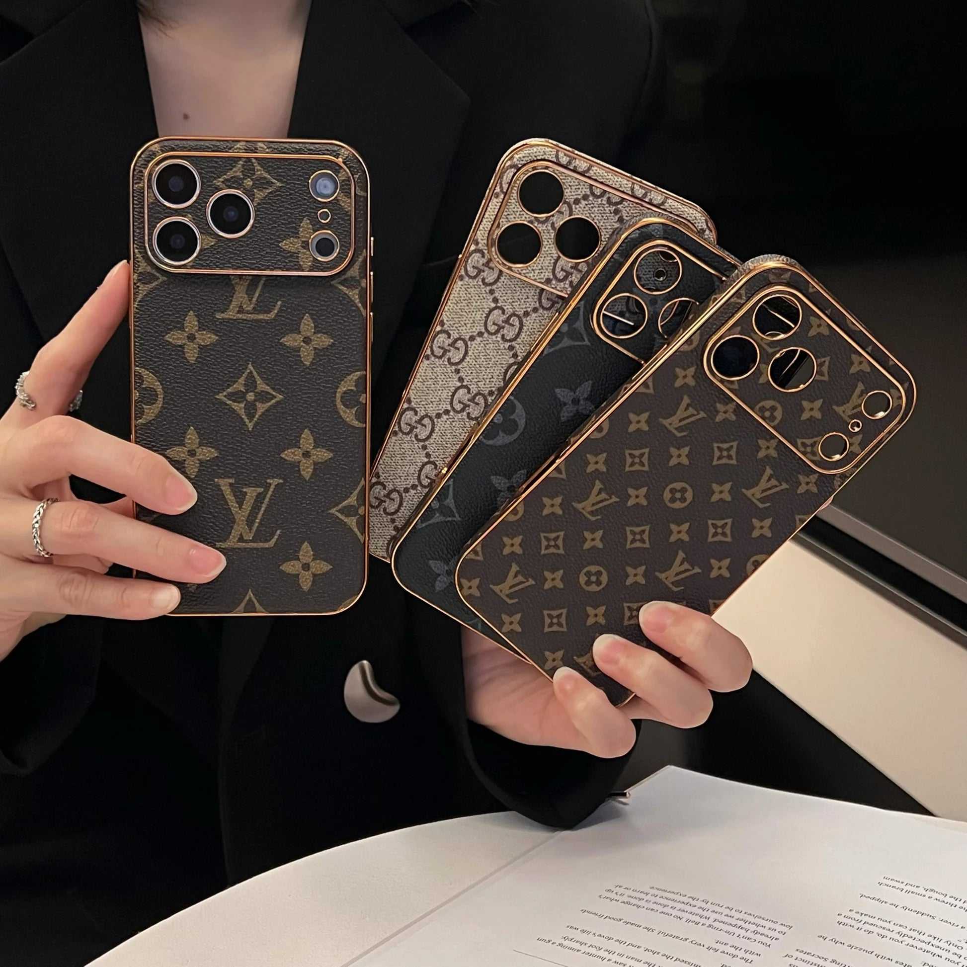 Monogram Luxury iPhone Case Big Printing For iPhone 17 Series-RCLV056 - Runycase