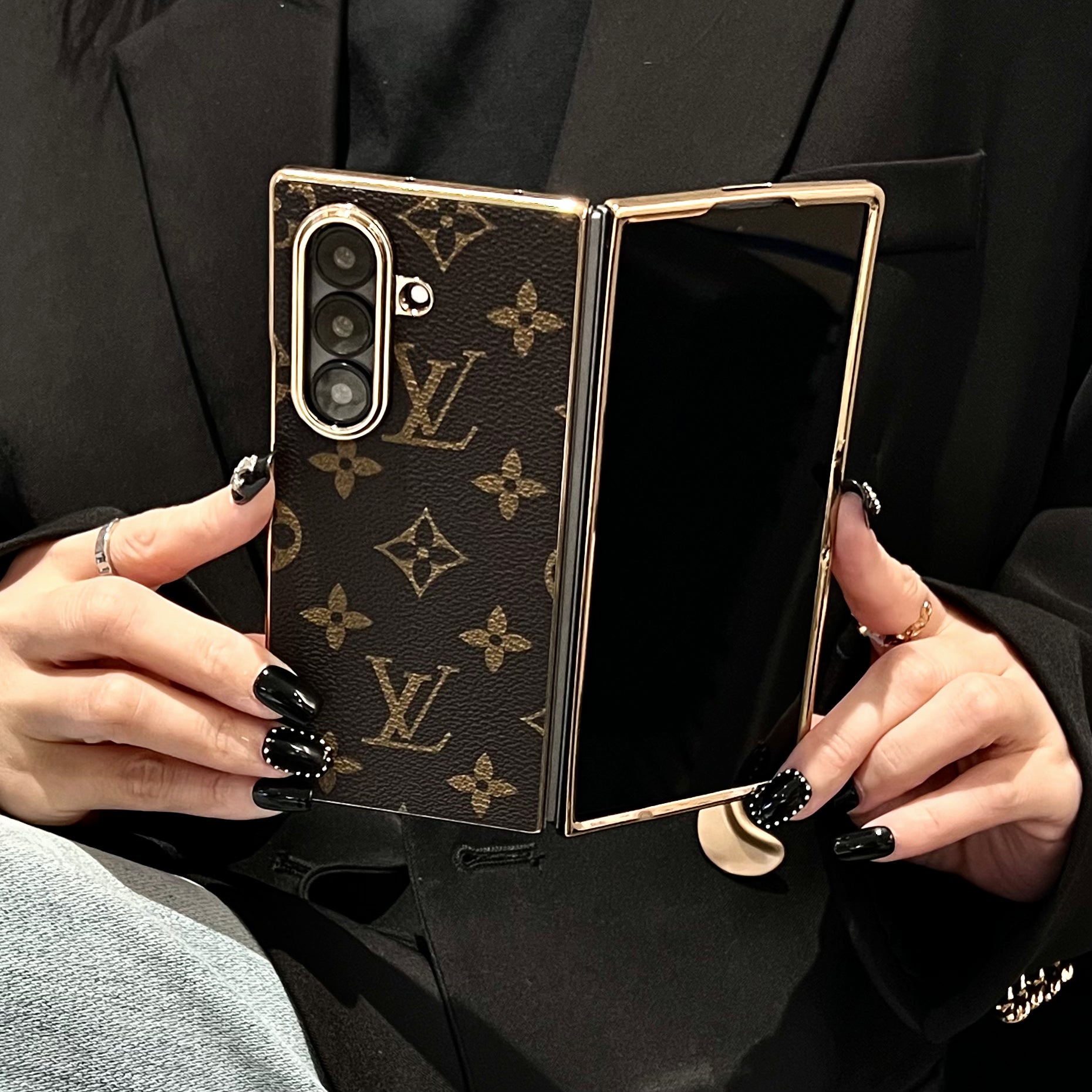 Premium Monogram Samsung Galaxy Z Fold Series Case-RCLV094 - Runycase