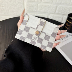 Luxury Leather Monogram Card Wallet-RCLV196