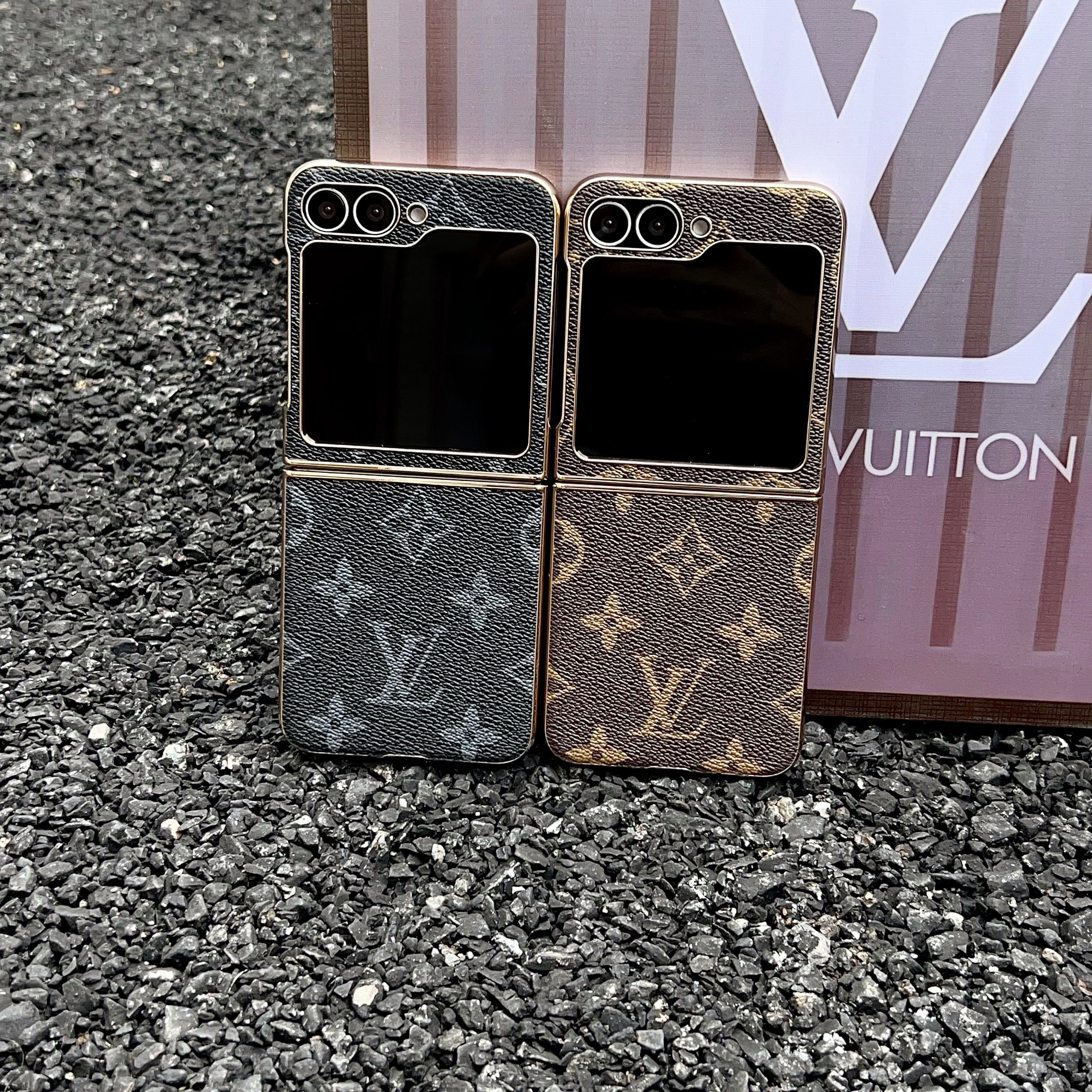 Premium Monogram Samsung Galaxy Z Flip Series Case-RCLV095 - Runycase