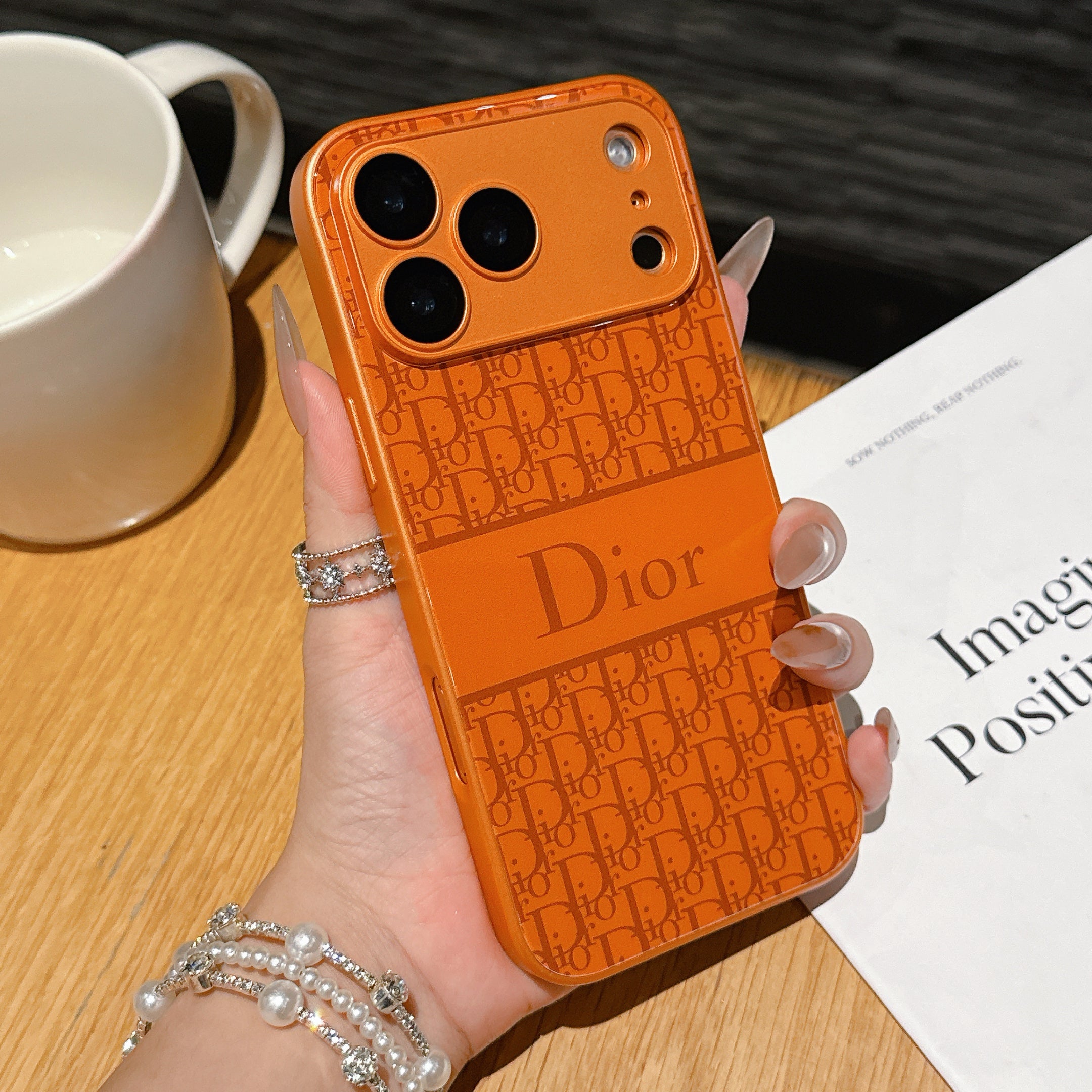 CD Luxury iPhone Case Orange-RCCD026