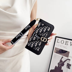 Étui pour iPhone CD avec porte-cartes et dragonne-RCCD156