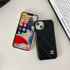 Étui iPhone en Cuir Classique CC Noir -RCCC168