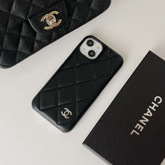 Classic Leather CC iPhone Case Black -RCCC168