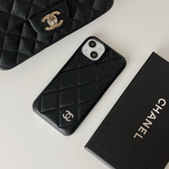 Étui iPhone en Cuir Classique CC Noir -RCCC168