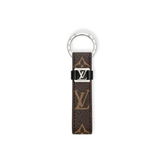 Leather Monogram Key Ring Bag Charm-RCLV221