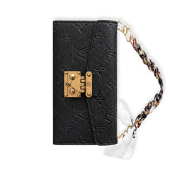 High-quality Leather Monogram iPhone Case With Flip Wallet-RCLV178
