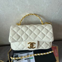 Premium White Flap Bag