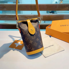 Leather Monogram Crossbody Phone Bag-RCLV153