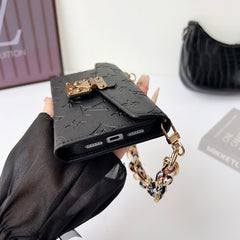 High-quality Leather Monogram iPhone Case With Flip Wallet-RCLV178