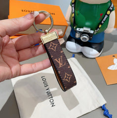 Monogram Leather Strap Key Holder-RCLV182