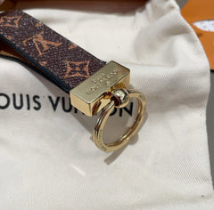 Monogram Leather Strap Key Holder-RCLV182