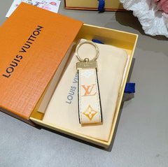 Monogram Colored Leather Key Strap-RCLV185