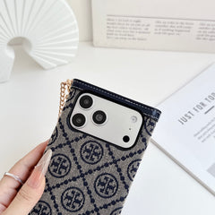 High-Quality Leather TB iPhone Case with Flip Wallet – RCTB197