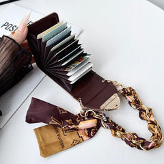Premium Leather Monogram  Card Wallet-RCLV217
