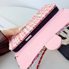 High-quality  CC iPhone Case With Flip Wallet And Crossbody Strap-RCCC226