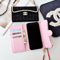 High-quality  CC iPhone Case With Flip Wallet And Crossbody Strap-RCCC226